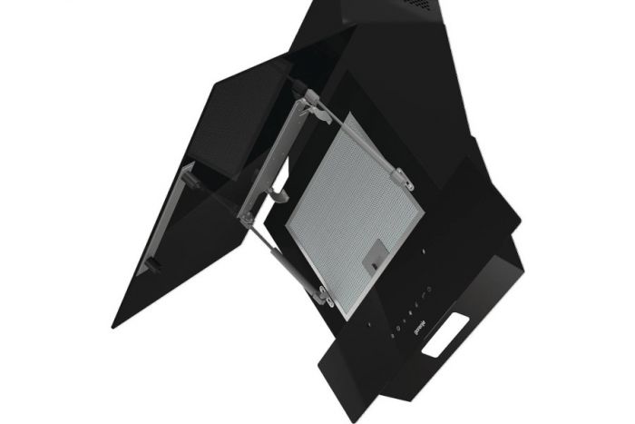 Витяжка Gorenje похила, 60см, 639м.куб/год, чорний