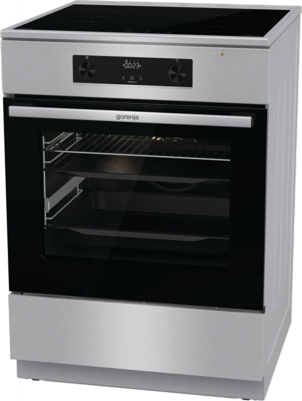 Плита Gorenje електрична індукційна, 71л, 60x60см, дисплей, IconLed, нерж