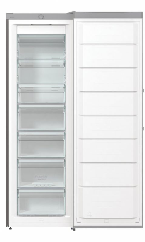 Морозильна камера Gorenje, 185.5x59.5х66.3, 280л, 1дв., A++, NF, Інвертор, сріблястий