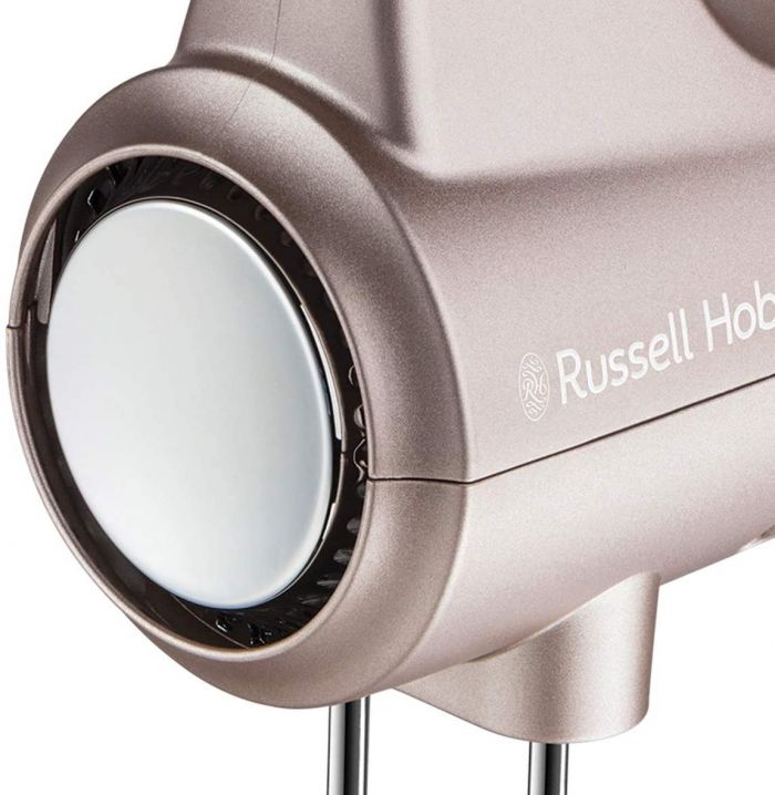 Міксер Russell Hobbs ручний Smoky Quartz, 350Вт, насадки-4, турборежим, сріблястий