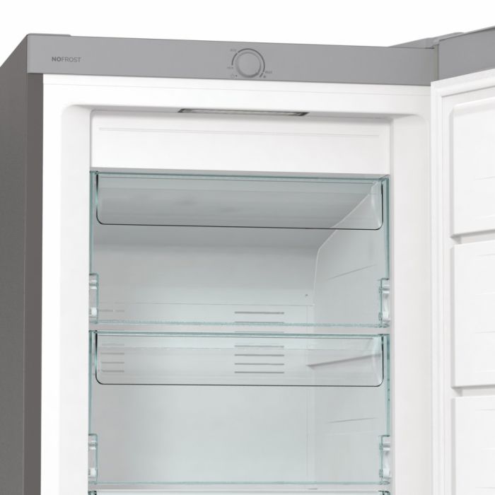 Морозильна камера Gorenje, 185.5x59.5х66.3, 280л, 1дв., A++, NF, Інвертор, сріблястий