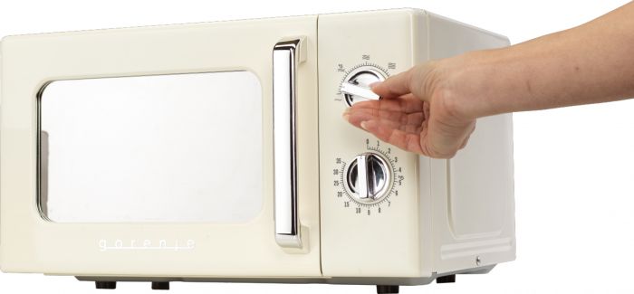 Мікрохвильова піч Gorenje, 20л, мех. керув., 700Вт, гриль, бежевий