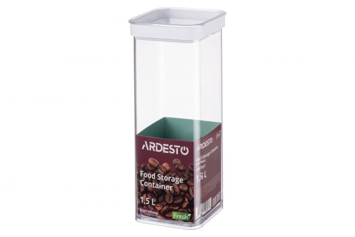 Контейнер для зберігання харчових продуктів Ardesto Fresh, 1.5л, пластик, білий