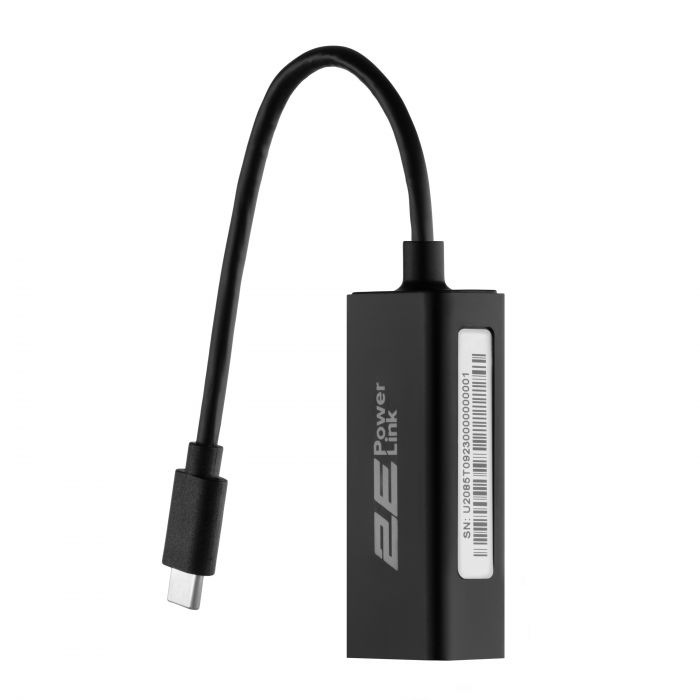 Мережевий адаптер 2E PowerLink U2085T 1xGE, USB TypeC