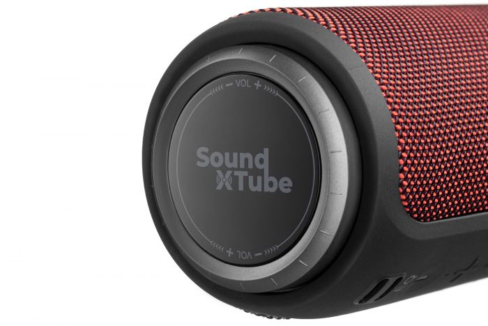 Акустична система 2E SoundXTube TWS, MP3, Wireless, Waterproof Red