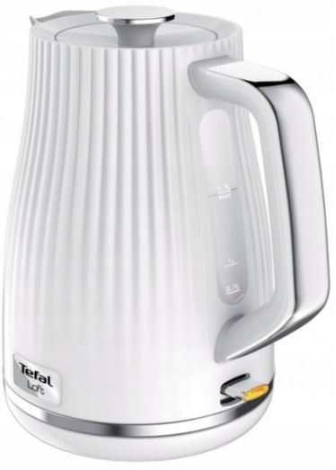 Електрочайник Tefal Loft 1.7л, Strix, пластик, білий