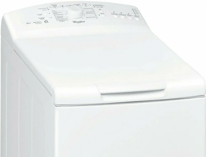 Пральна машина Whirlpool вертикальна, 6кг, 800, A++, 60см, білий