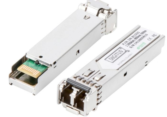 Модуль DIGITUS 1.25 Gbps SFP, 550m, MM, LC Duplex, 1000Base-SX, 850nm