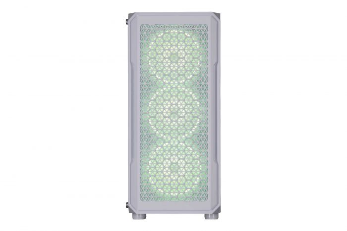 Корпус 2E GAMING Hexagon G338W без БЖ 2xUSB3.0, 1xUSBType-C, 3x120мм ARGB, 1x120мм, VGA 330мм, LCS ready, HUB, TG Side Panel, ATX, білий