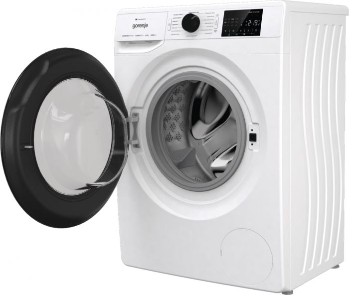 Пральна машина Gorenje фронтальна, 8кг, 1400, A+++, 46,5см, дисплей, інвертор, пара, Wi-Fi, білий