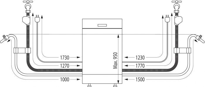 Посудомийна машина Gorenje вбудовувана, 16компл, інверторн, A+++, 60см, TotalDry, Wi-Fi, 3 кошики, білий