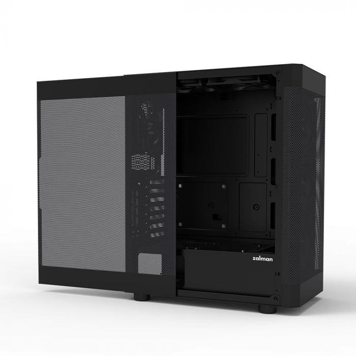 Корпус Zalman I4 без БЖ, 2xUSB3.0, 1xUSB2.0, 6x120мм, VGA 320мм, LCS ready, Mesh Side/Front Panel, ATX, чорний