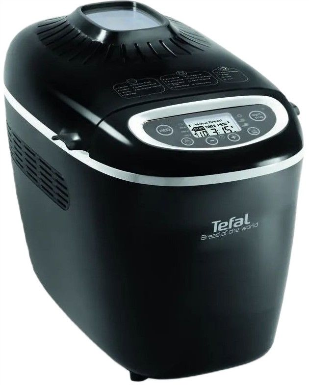 Хлібопічка Tefal Bread of the World 1600Вт, програм-19, макс.вага -1,5кг, форма-квадрат, пластик, чорний