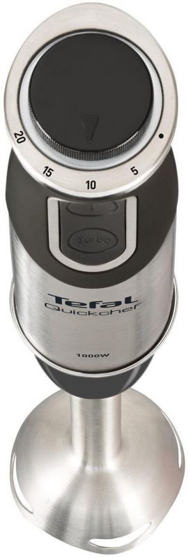 Блендер Tefal заглибний Quickchef 1000Вт, 2в1, чаша-500мл, чопер-500, нержав-чорний