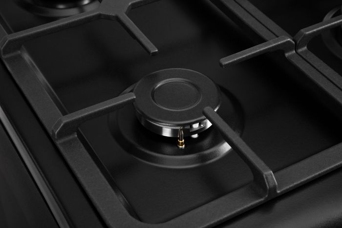 Плита ARDESTO комбі, 52л, 50x60см, конвекція, чавун, підсвічування, форсунки LPG (підключення газового балона), чорний