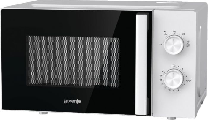 Мікрохвильова піч Gorenje, 17л, мех. керув., 700Вт, дисплей, білий