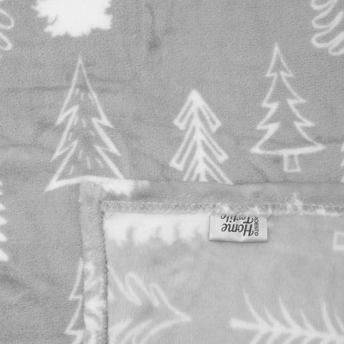 Плед Ardesto Christmas Flannel, 160х200см, 100% поліестер, ялинки