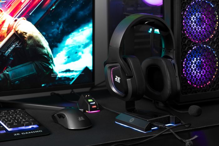 Гарнітура ігрова 2E GAMING HG340, 7.1, USB-A, RGB, 2м, чорний