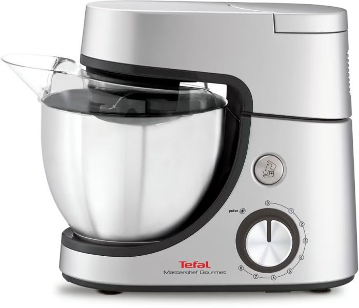 Кухонна машина Tefal Masterchef Gourmet 1100Вт, чаша-нержавіюча сталь, корпус-метал, насадок-6, сірий