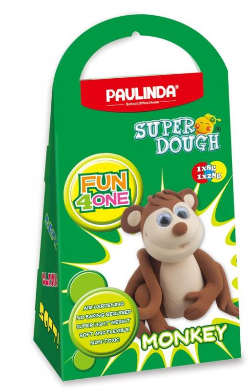 Маса для ліплення Paulinda Super Dough Fun4one Мавпа рухливі очі