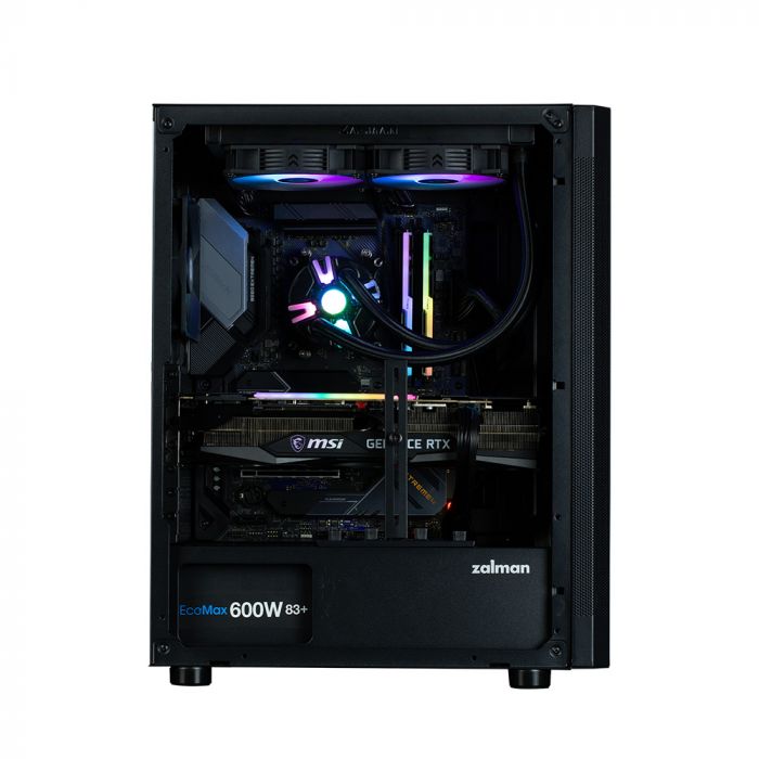 Корпус Zalman I4 без БЖ, 2xUSB3.0, 1xUSB2.0, 6x120мм, VGA 320мм, LCS ready, Mesh Side/Front Panel, ATX, чорний