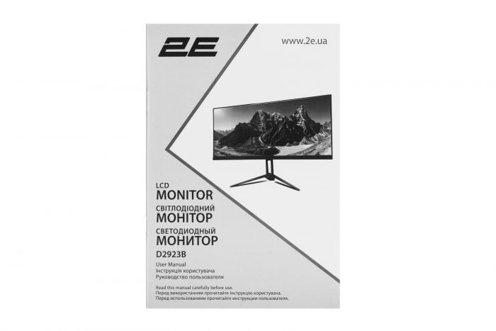 Монітор 2E 28.7" D2923B 2xHDMI, DP, MM, IPS, 2560x1080, 21:9, 75Hz, FreeSync