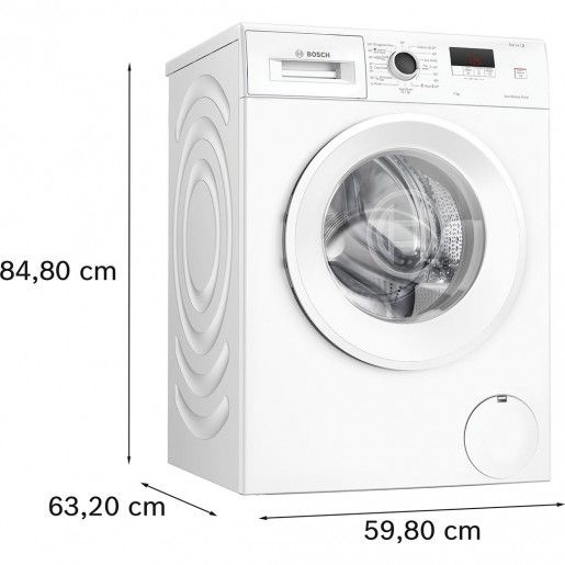 Пральна машина Bosch фронтальна, 7кг, 1200, A, 59см, дисплей, білий