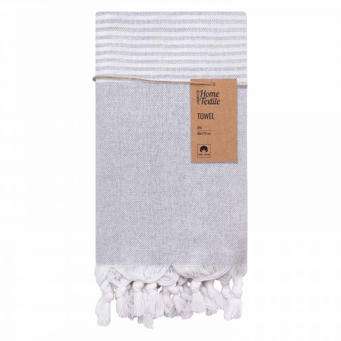 Рушник Ardesto SPA 90х170см, 100% бавовна, сірий