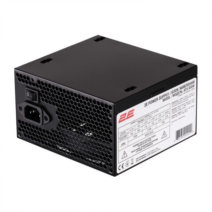 Корпус 2E Basis RD863-400 з БЖ 2E ATX400W, 2xUSB2.0, VGA 320мм, mATX, чорний