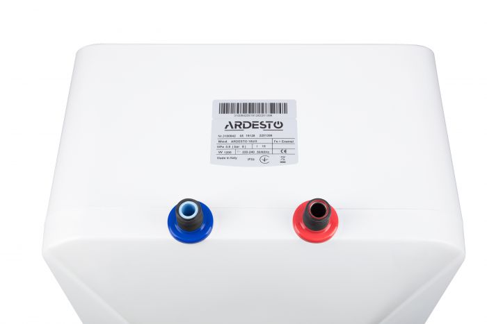Водонагрівач електр. ARDESTO компакт, 15л, 1,2кВт, монтаж під мийкою, мех. кер-ння, B, Італія, біло-сірий