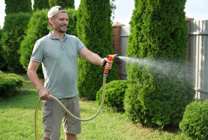 Шланг садовий 2E AquaFlex Solar 3/4" 20м 4 шари 13бар -10…+60°C зрошувач конектор адаптер