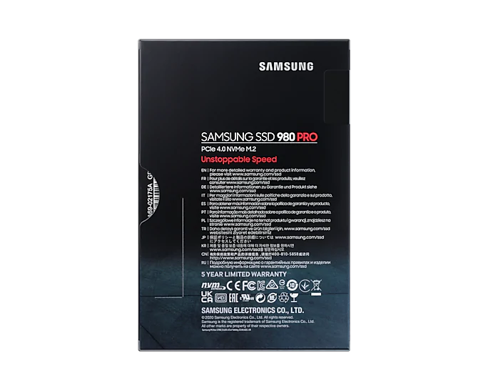 Накопичувач SSD Samsung M.2 2TB  PCIe 3.0 980 PRO