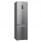 Холодильник LG з нижн. мороз., 203x60х68, холод.відд.-277л, мороз.відд.-107л, 2дв., E, NF, інв., диспл зовн., зона св-ті, Metal Fresh, сріблястий