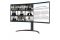 Монітор LG 34" 34WR55QK-B 2xHDMI, DP, USB-C, Audio, VA, 3440x1440, 100Hz, CURVED, sRGB 99%, HAS, HDR10