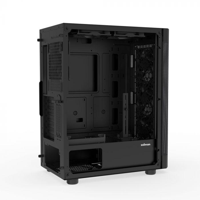 Корпус Zalman I4 без БЖ, 2xUSB3.0, 1xUSB2.0, 6x120мм, VGA 320мм, LCS ready, Mesh Side/Front Panel, ATX, чорний