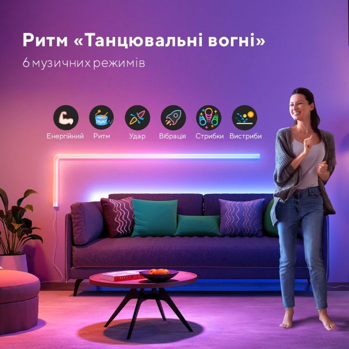 Набір настінних світильників Govee H6062 Glide Wall Light, 8+4, RGBIC, WI-FI/Bluetooth, білий