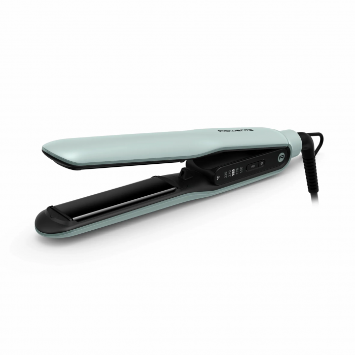 Випрямляч Rowenta Thermoglide, темп.режимів-5, 150-230С, іонізація, титан, світло-зелений