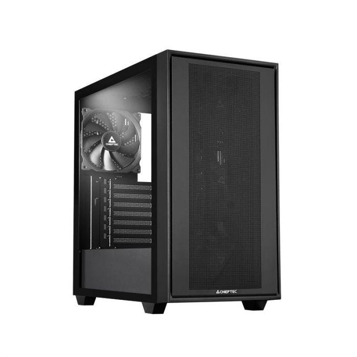 Корпус CHIEFTEC Gaming Night Hunter, без БЖ, 2xUSB3.0, 1xUSB3.2 Gen2 Type-C, 4x140мм, VGA 425мм, LCS ready, TG Side panel, EATX, чорний