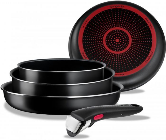 Набір посуду Tefal Ingenio Easy Cook & Clean, змінна ручка, 13предметів, алюміній, бакеліт, коричневий