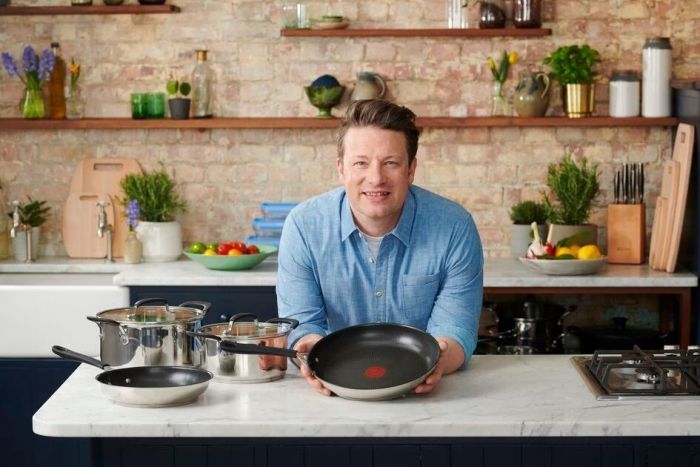 Каструля з кришкою Tefal Jamie Oliver Home Cook, 24см, 5.4л, нержавіюча сталь, силікон, скло