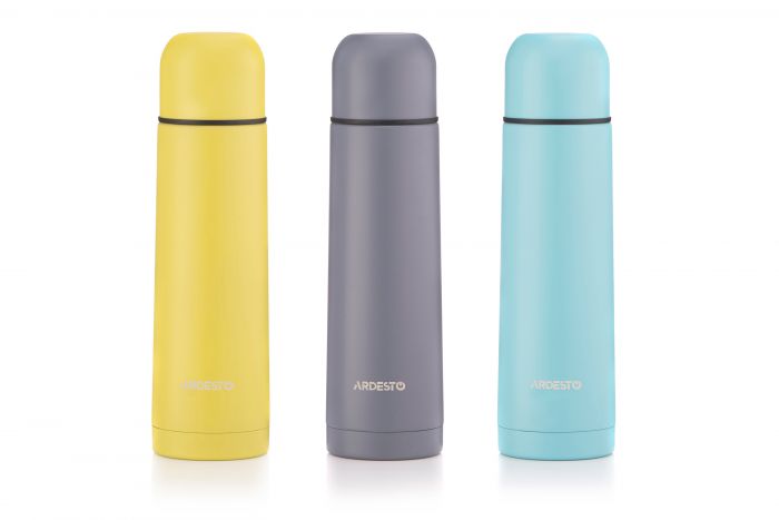 Термос Ardesto Bright City, 500мл, нержавіюча сталь, жовтий