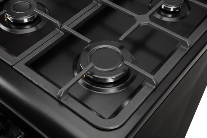 Плита ARDESTO комбі, 52л, 50x60см, конвекція, чавун, підсвічування, форсунки LPG (підключення газового балона), чорний