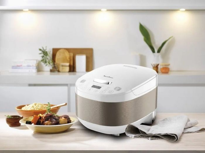 Мультиварка Moulinex SimplyCook Plus, 750Вт, чаша-4л, електронне керув., метал/пластик, білий