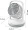 Вентилятор Philips настільний Series 2000, 22см, 24Вт, таймер, поворот 180, білий