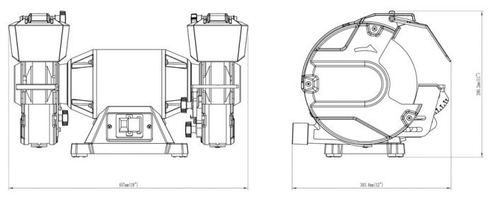 Верстат заточувальний Metabo DSD 200 PLUS 750Вт коло 200x25 2980об·хв 17.8кг