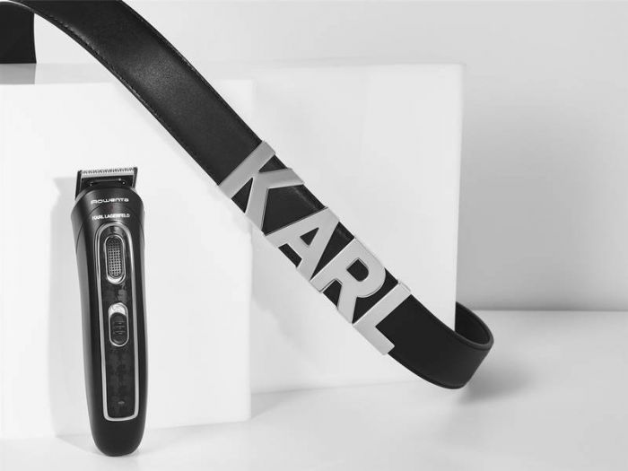 Тример Rowenta & Karl Lagerfeld, для бороди, вусів, голови, носа та вух, акум., роторний мотор, насадок-9, титан.напил., чорний