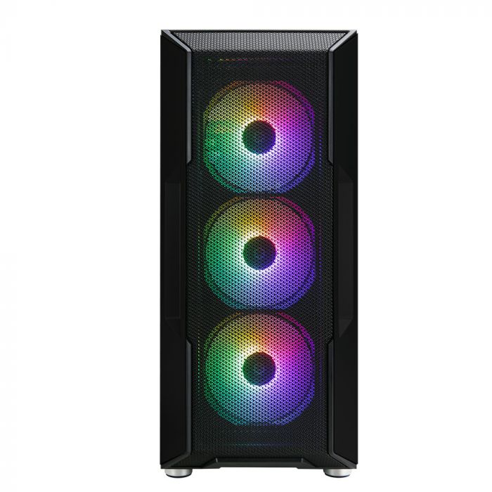 Корпус Zalman I3 Neo без БЖ, 1xUSB3.0, 2xUSB2.0, 4x120мм RGB, VGA 355мм, LCS ready, TG Side Panel, ATX, чорний