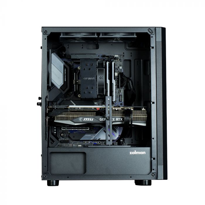 Корпус Zalman I4 без БЖ, 2xUSB3.0, 1xUSB2.0, 6x120мм, VGA 320мм, LCS ready, Mesh Side/Front Panel, ATX, чорний