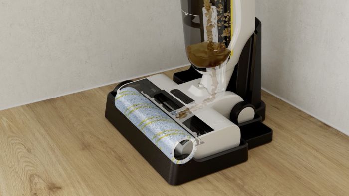 Пилосос Karcher безпровідний FCV 4, 180Вт, конт пил -0.45л, вода -0.75л, автон. робота до 45хв, вага-4.1кг, білий