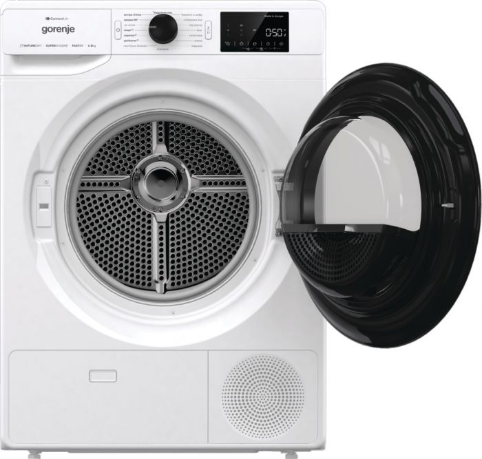 Сушильна машина Gorenje конденсаційна, 8кг, A+++, 60см, дисплей, Wi-Fi, білий